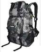 Black 40L waterproof hiking backpack by Mead's Supply & Equipment Outfitters, lightweight polyester outdoor pack with multiple color options.