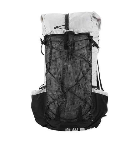 Green 70L Oxford hiking backpack by Mead's Supply & Equipment, large capacity water-resistant travel pack for camping and outdoor adventures.
