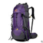 Orange FreeKnight 60L hiking backpack by Mead's Supply & Equipment, lightweight nylon mountaineering pack for outdoor adventures.