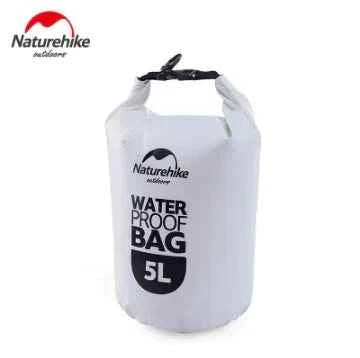 Blue NatureHike NH Medium 25L waterproof multi-function backpack with lightweight mesh dry bag, designed for outdoor use.
