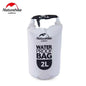 Blue NatureHike NH Medium 25L waterproof multifunction backpack with mesh dry bag for outdoor and travel use.