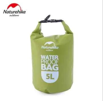 Blue NatureHike NH Medium 25L waterproof multi-function backpack with lightweight mesh dry bag for outdoor activities.
