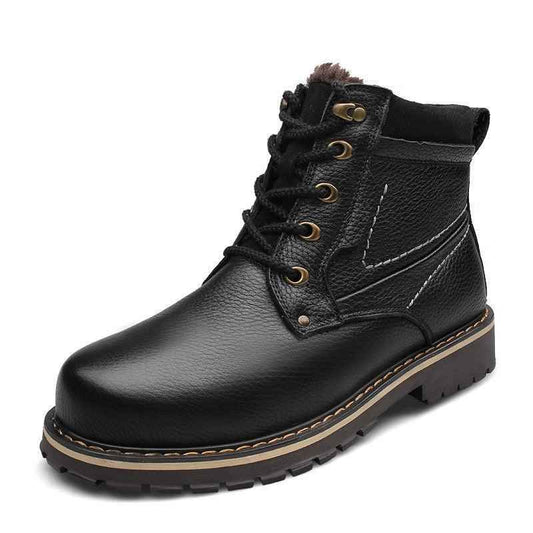 Black Winter Martin Boots from Mead's Supply & Equipment Outfitters, designed for cold weather and outdoor winter activities.