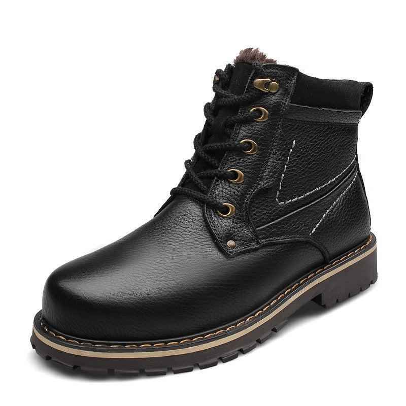 Black Winter Martin Boots by Mead's Supply & Equipment Outfitters, size 38, designed for cold weather and outdoor durability.