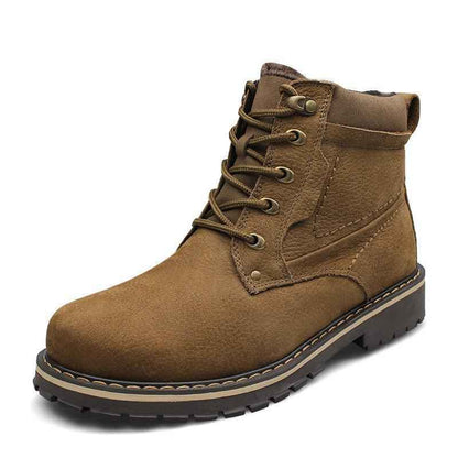 Black Winter Martin Boots by Mead's Supply & Equipment Outfitters, size 38, with rugged waterproof design and warm interior.