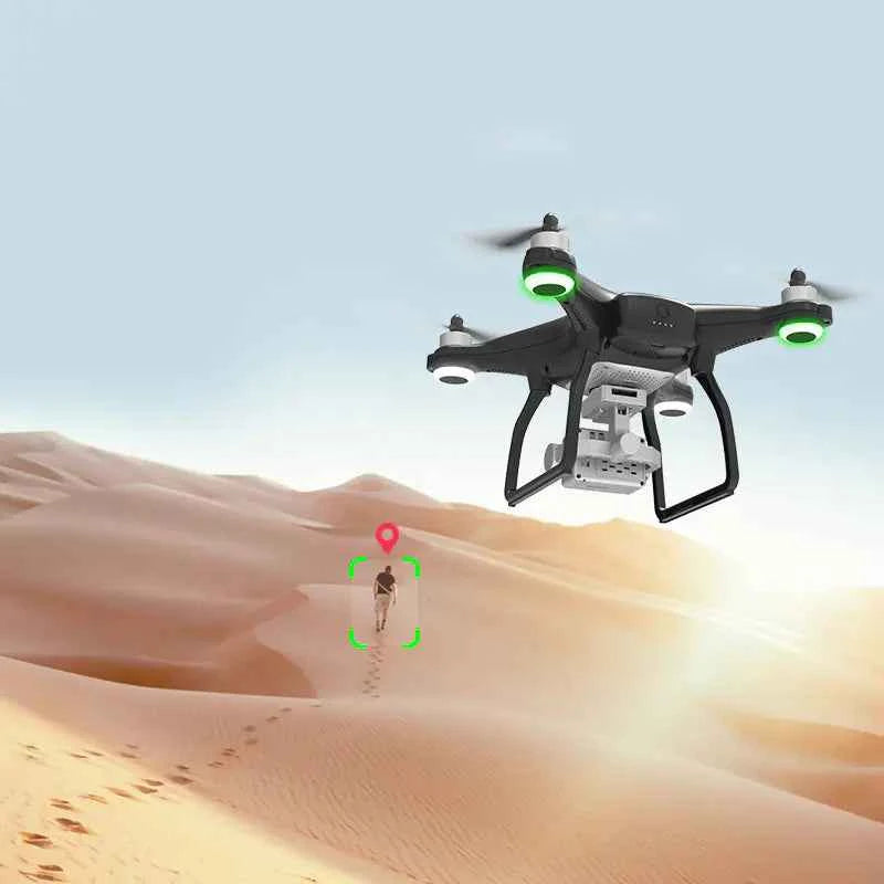 Mead's Supply X35 4K drone with gimbal, professional camera drone showing its compact design and mounted camera for aerial footage.