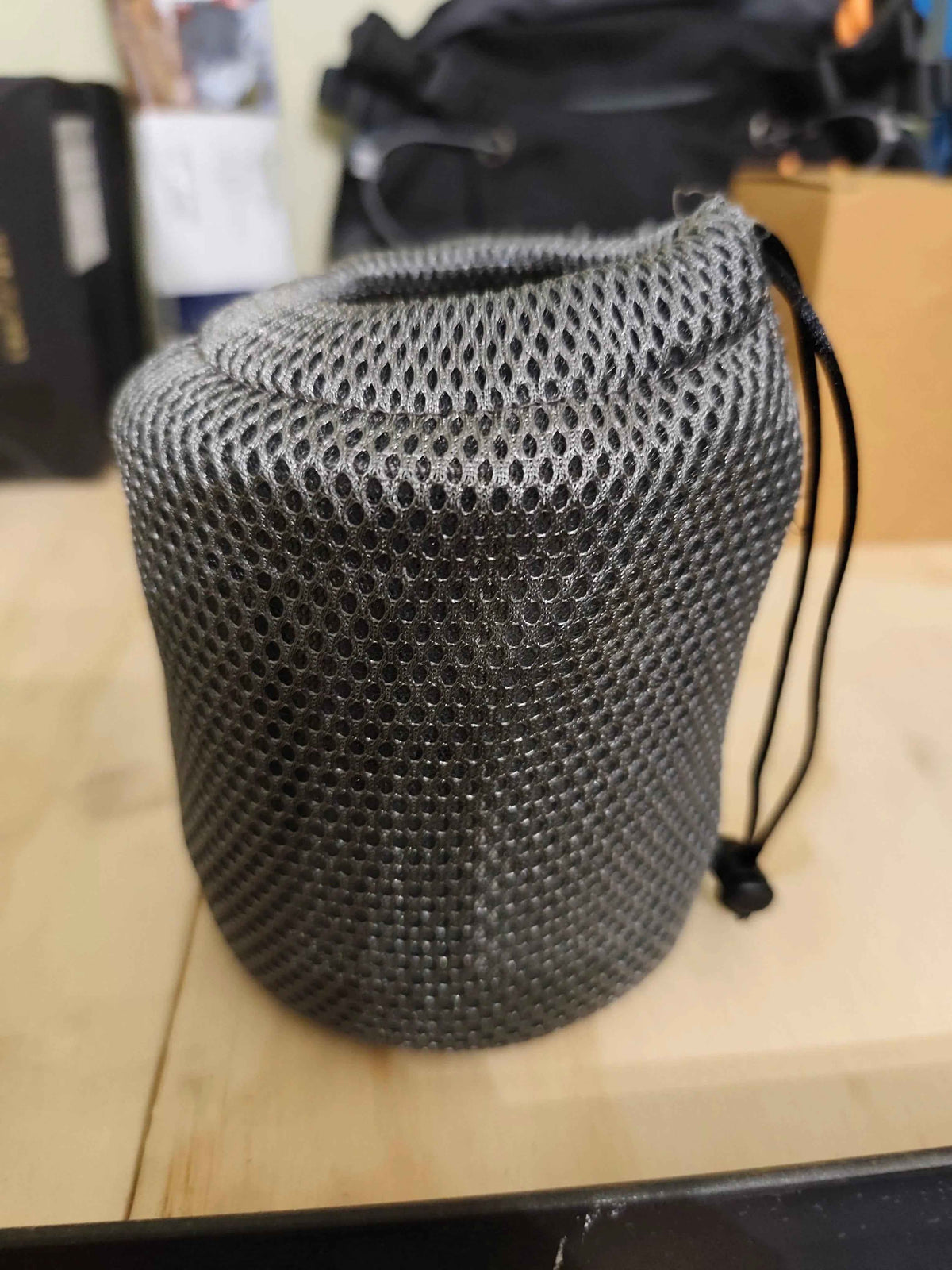 750ml stainless steel camp cook pot with lid and hanging hook, fire and gas compatible, from Mead's Supply & Equipment Outfitters