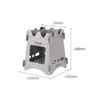 Widesea Portable Camping Wood Stove - Foldable Outdoor Cooking Stove for Camping & Hiking