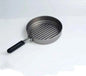 Folding thickened camping pot with two handles, made of titanium, portable camping cookware by Mead's Supply & Equipment Outfitters.