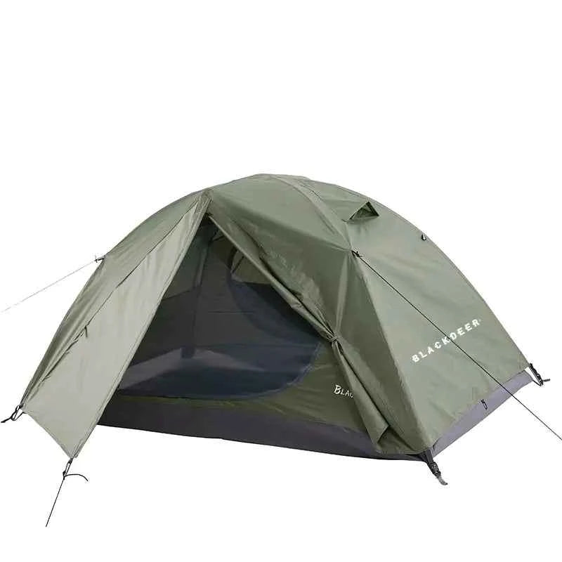 BlackDeer double layer camping tent by Mead's Supply & Equipment Outfitters, waterproof, 2-3 person shelter with aluminum poles.