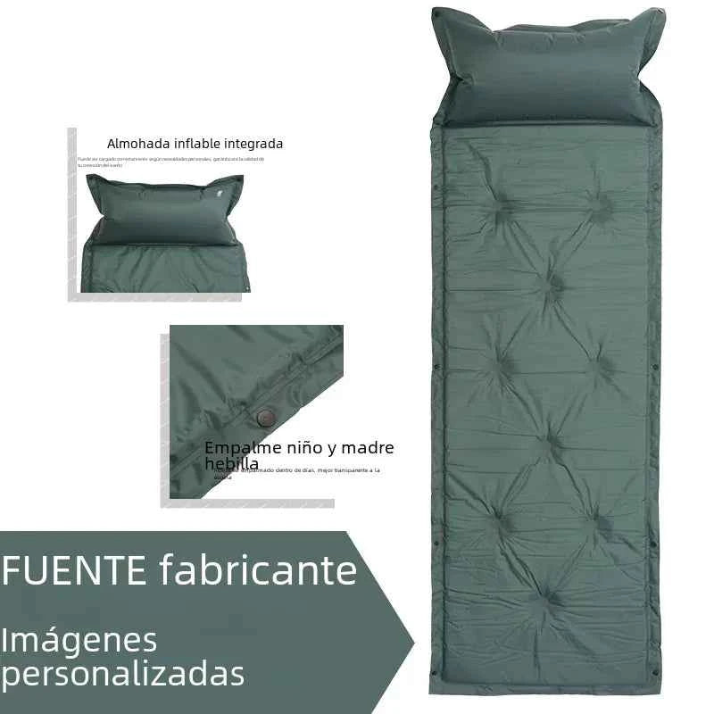Mead's Supply & Equipment outdoor camping mattress, army green, 180x60x2.5cm, automatic inflatable, moisture-proof sleeping pad