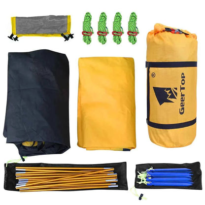Outdoor folding camping tent in army green by Mead's Supply & Equipment Outfitters, designed for portable camping adventures.