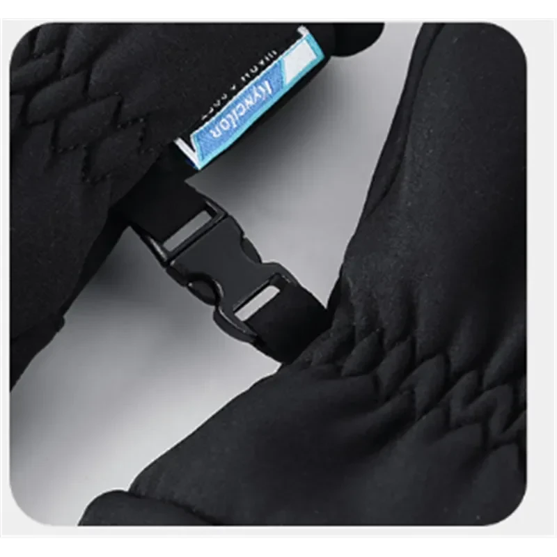 Black Mead's Supply & Equipment Outfitters thickened ski gloves with touch screen fingertips, designed for cold weather sports.