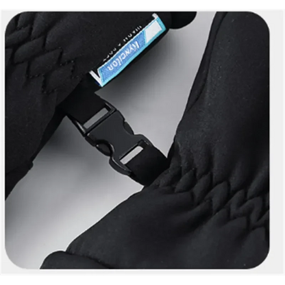 Black Mead's Supply & Equipment Outfitters thickened ski gloves with touch screen fingertips, designed for cold weather sports.