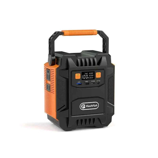 Mead's Supply & Equipment Portable Power Station, 200W outdoor energy storage for camping and emergency backup, with EU 220V outlet.