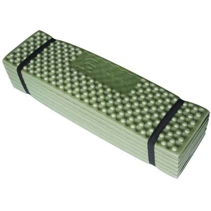 Forest green Outdoor Egg Nest folding foam pad by Mead's Supply & Equipment for moisture-proof camping and outdoor comfort.