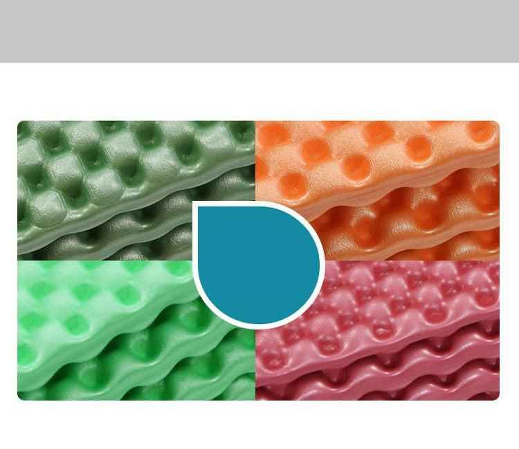 Forest green Outdoor Egg Nest Folding Foam Pad by Mead’s Supply & Equipment Outfitters, moisture-proof camping mat for outdoor use.