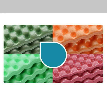 Forest green Outdoor Egg Nest Folding Foam Pad by Mead’s Supply & Equipment Outfitters, moisture-proof camping mat for outdoor use.