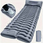 Gray inflatable camping mattress from Mead's Supply & Equipment Outfitters, ideal for camping trips, measuring 190x68x10cm.