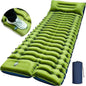Gray inflatable camping mattress by Mead's Supply & Equipment Outfitters, 190x68x10cm, ideal for camping comfort and portability.