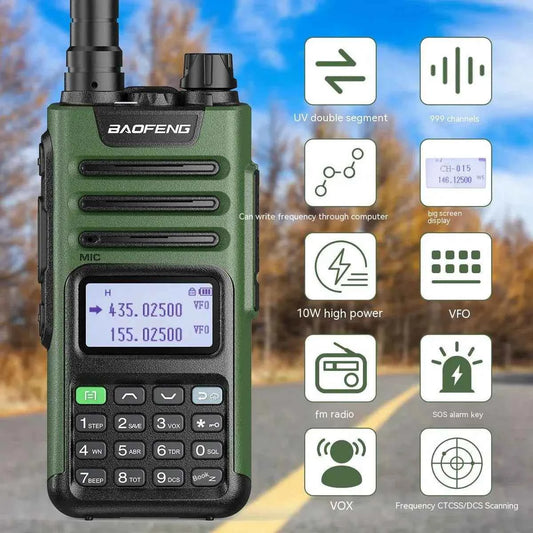 Green Power Comm Elite camping equipment by Mead's Supply & Equipment Outfitters, designed for outdoor communication and power needs
