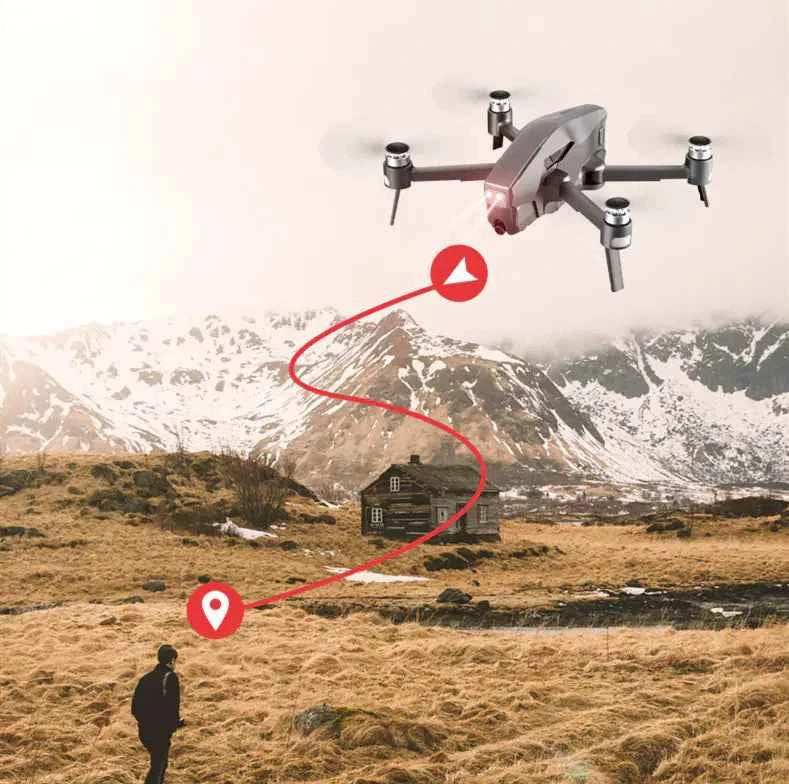 Mead's Supply & Equipment Professional 4K HD foldable GPS drone for aerial photography with 28-minute flight time and 1600m range.