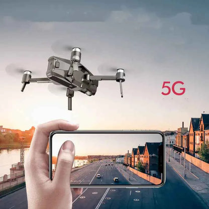 Professional 4K HD foldable GPS drone from Mead's Supply & Equipment, with camera, 28-minute flight, and 1600m range for aerial photography.