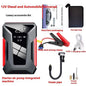 Mead's Supply & Equipment Outfitters 3-in-1 Car Jump Starter Power Bank with Air Compressor for camping and vehicle emergencies.