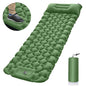 Orange portable inflatable camping mattress by Mead's Supply, 196x68x8cm lightweight, moisture-proof sleeping pad for camping trips.