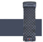 Royal blue inflatable camping sleeping pad by Mead's Supply, lightweight with built-in pillow for outdoor camping comfort.