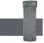 Royal blue Mead's Supply & Equipment inflatable camping sleeping pad with built-in pillow, lightweight outdoor camping mattress, 190x60cm.