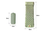 Royal blue Mead's Supply & Equipment outdoor camping press inflatable sleeping pad with built-in pillow, lightweight and perfect for camping trips.
