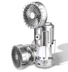 Solar Camping Lantern Fan - 2-in-1 Rechargeable LED Light with Cooling Fan