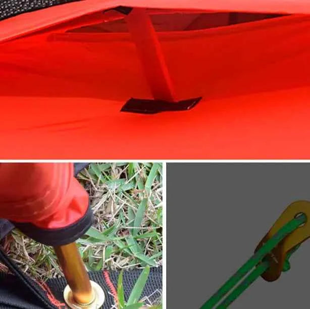 Yellow Mead's Supply waterproof camping tent for hiking, 4-season double-layer shelter, suitable for 2 people in winter conditions.