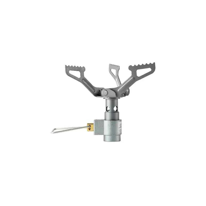 Mead's Supply & Equipment Outfitters BRS-3000T portable outdoor titanium gas stove for camping and hiking activities.