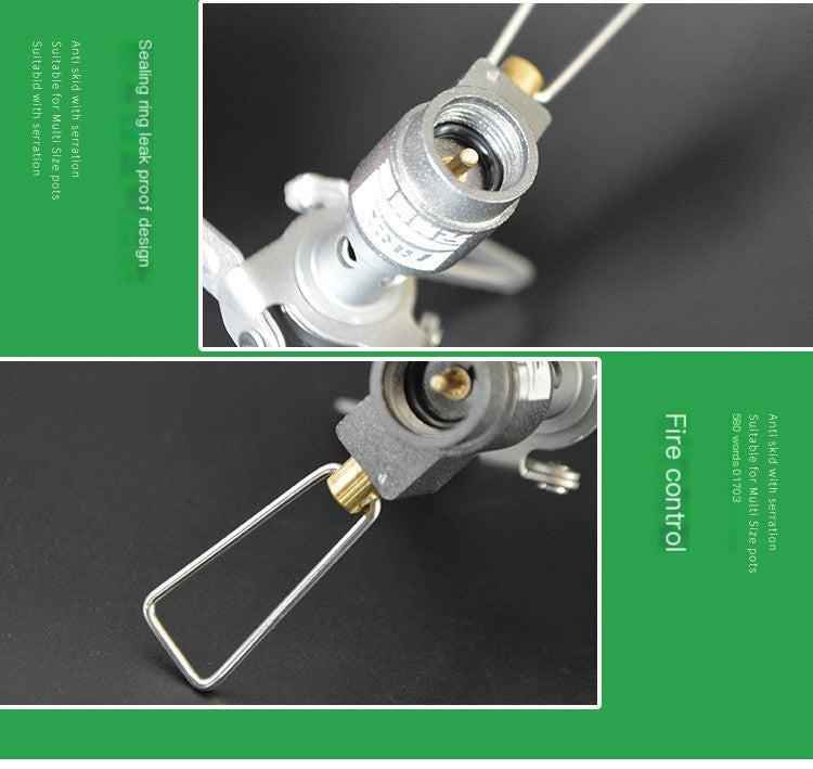 Mead's Supply BRS-3000T portable outdoor titanium gas stove for camping and hiking, compact and lightweight camping equipment