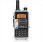 Black UV10R FM Walkie-Talkie from Mead's Supply & Equipment Outfitters, handheld communication device with antenna and control buttons.