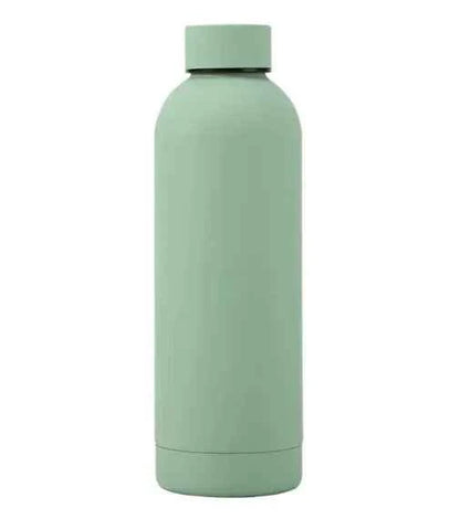 Avocado green stainless steel sports water bottle with leak-proof lid and 500ml capacity from Mead's Supply & Equipment Outfitters.