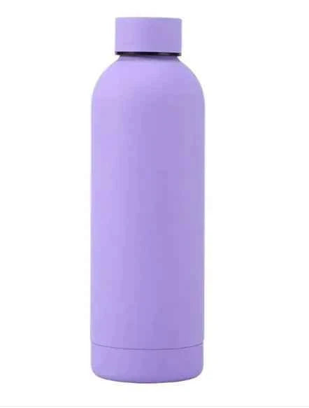 Avocado green stainless steel sports water bottle with black screw-on lid, 500ml capacity, from Mead's Supply & Equipment Outfitters.