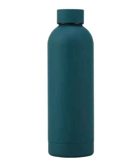 Avocado green stainless steel sports water bottle from Mead's Supply & Equipment Outfitters, 500ml drinkware with a sleek design.