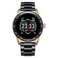 Multi-functional smart watch with steel band in black, gold, or silver featuring a business-style alloy case by Mead's Supply & Equipment.