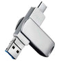 Silver 64GB multi-function mobile phone U disk drive by Mead's Supply & Equipment Outfitters, portable electronics accessory for data transfer.