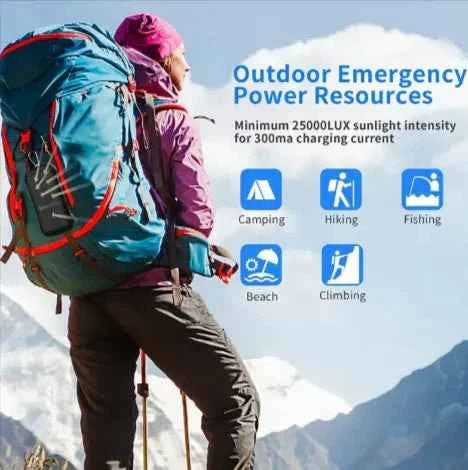 Orange Mead's Supply & Equipment Outfitters 26800mAh Type C outlet power bank with wireless charging feature and electronics design.