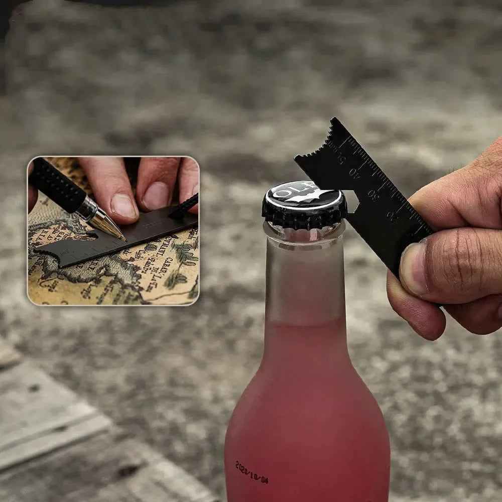 Portable outdoor flint fire starter from Mead's Supply & Equipment Outfitters, compact cylindrical camping fire-starting tool.