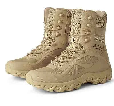Men's army green safety shoes with steel toe, durable and comfortable footwear for industrial or work environments.