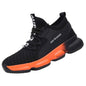 Black men's safety shoes by Mead's Supply & Equipment Outfitters, durable footwear designed for safety and comfort.