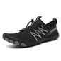 Unisex outdoor water shoes in black and green, quick-dry hiking and swimming footwear by Mead's Supply & Equipment Outfitters.