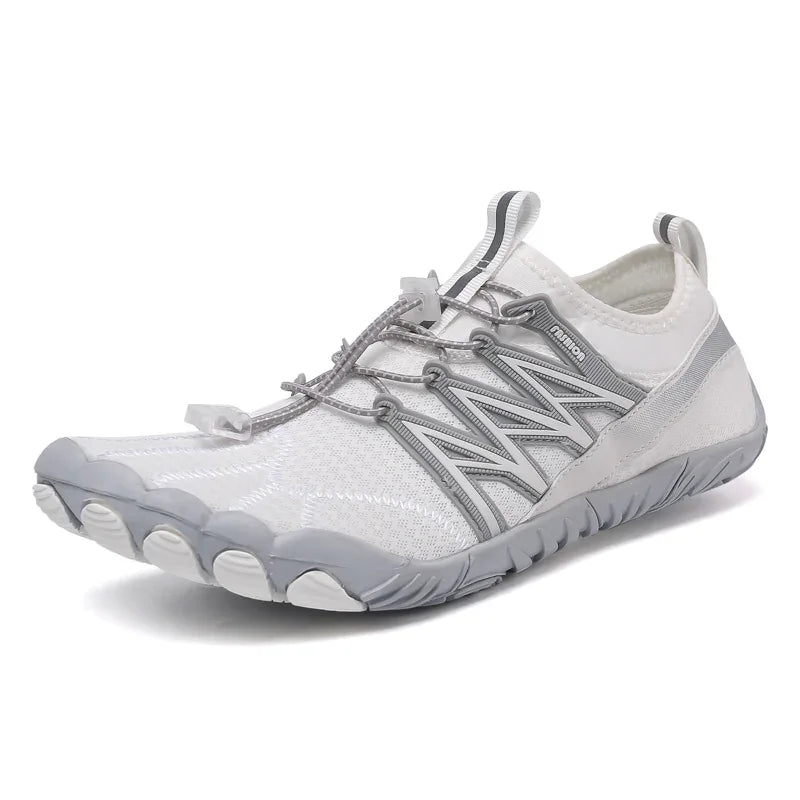 Unisex outdoor water shoes by Mead's Supply & Equipment Outfitters in black and green, quick-dry hiking and swimming footwear.