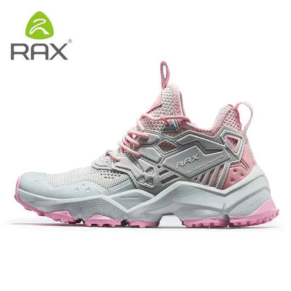 Mead's Supply & Equipment Outfitters black lightweight RAX hiking shoes for men, showing durable design and rugged outdoor sole.