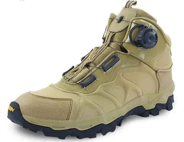 Green Mead's Supply & Equipment military tactical off-road trekking boots, all-season ESDY Fast Reverse combat footwear for hiking.